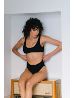 Culotte haute maillot de bain éthique Lafitenia noir - Jolies mômes