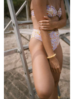 Culotte haute maillot Kokomo réversible lilas - maillot de bain écoresponsable
