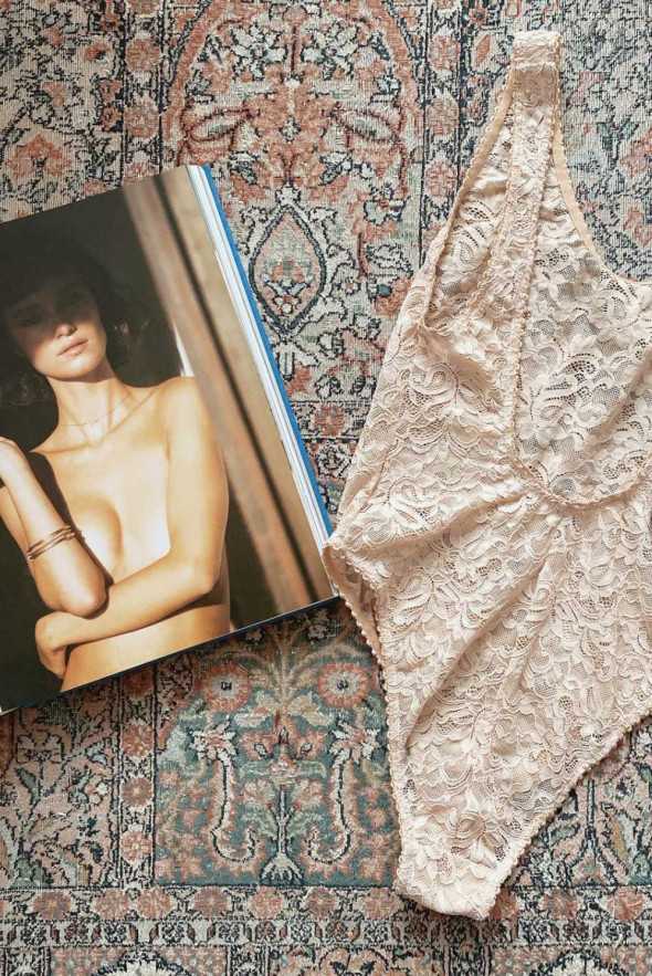 Body lingerie dentelle nude Jolies mômes