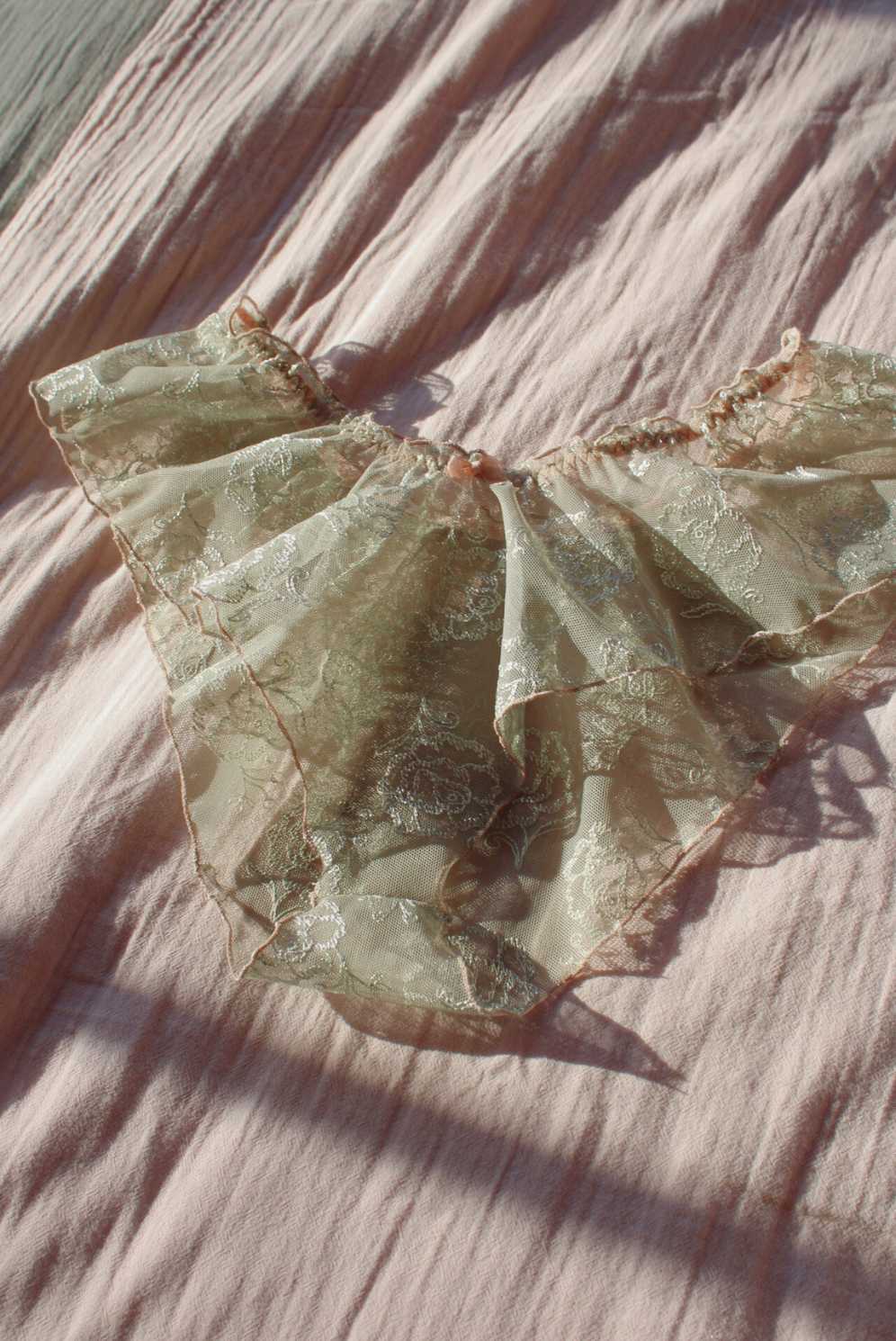 Bas de lingerie shorty flottant Jade - lingerie fine fabrication française